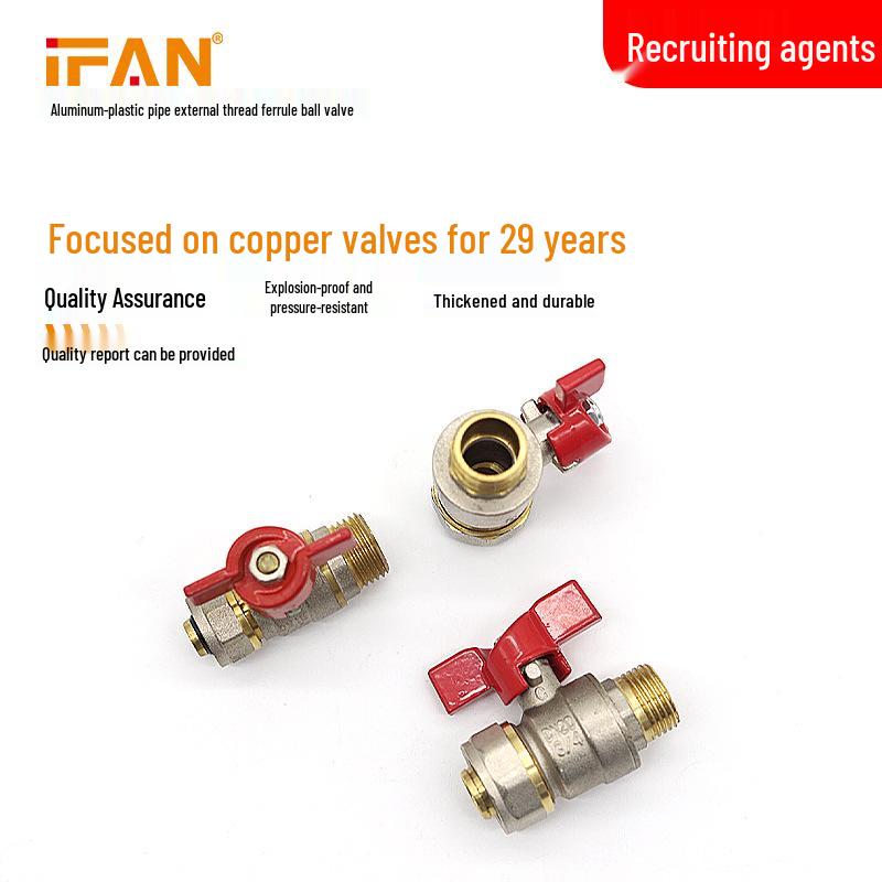 Ifan DN20 Manual Sleeve-Type Union Ball Valve for Floor Heating