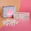 Ancient Chinese Mahjong Game Set with Handbag 144 Sheets Traditional Game, Travel