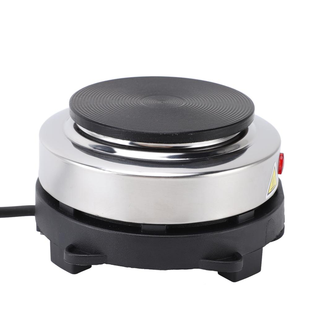 Маленькая электрическая плита 500 Вт из нержавеющей стали с 6 скоростями и регулируемой температурой, электрическая горелка для чайника