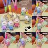With Panda Transparent Shell Keychain Cute Cartoon Highgloss Acrylic Doll Craft