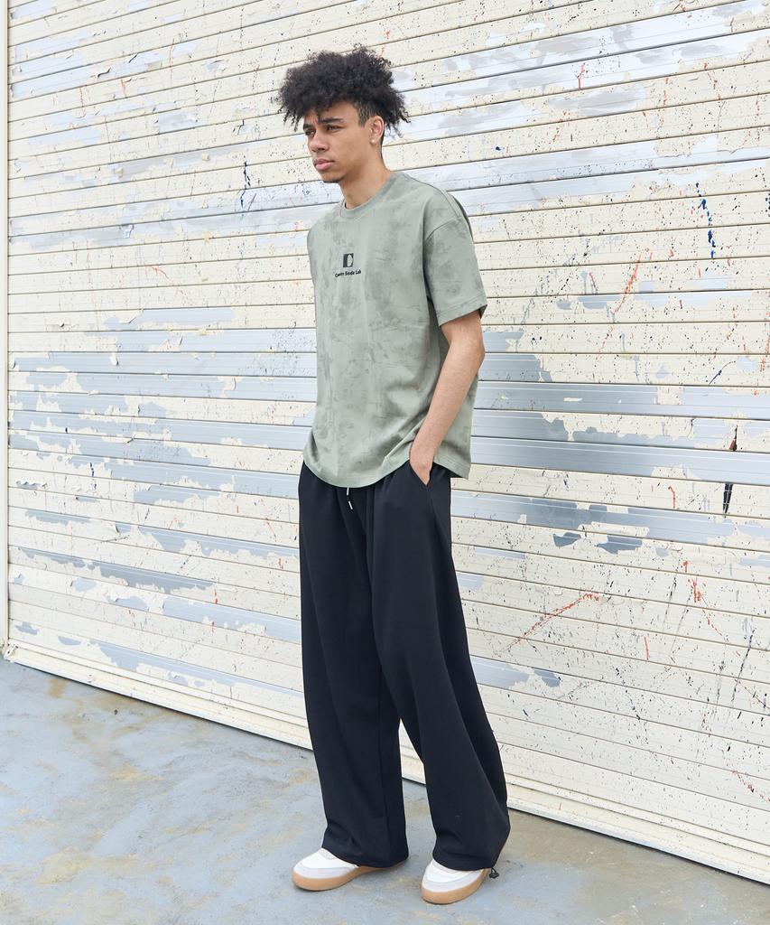 CREAM SODA LAB Air Banding Wide String Pants Black