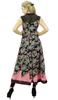Womens Designer Black Anarkali Kurta Floral Style Kurti Indian