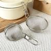 Cooking Utensils Mesh Strainer Spoon Korean Noodles Scoop Stainless Steel Hot Pot Strainer Mesh Long Handle Frying Filter Basket