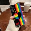 LGBT Rainbow Flag Gay Lesbian For Samsung Galaxy A55 Case A54 A52 A53 5G A15 A14 A13 A23 A51 A34 A35 A33 A32 A72 A71 Clear Cover