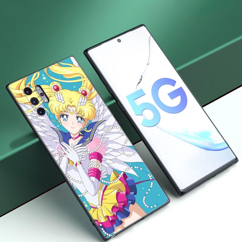 Японский мультяшный чехол Sailor Moom для Samsung Note 10 Lite 20 Ultra M04 M13 M32 4G M14 M52 M53 M54 M55 5G M11 M12 M21 M31 M51