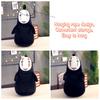 Soft Short Plush No Face Man Doll With Pp Cotton Filling Anime Character Toy Decor