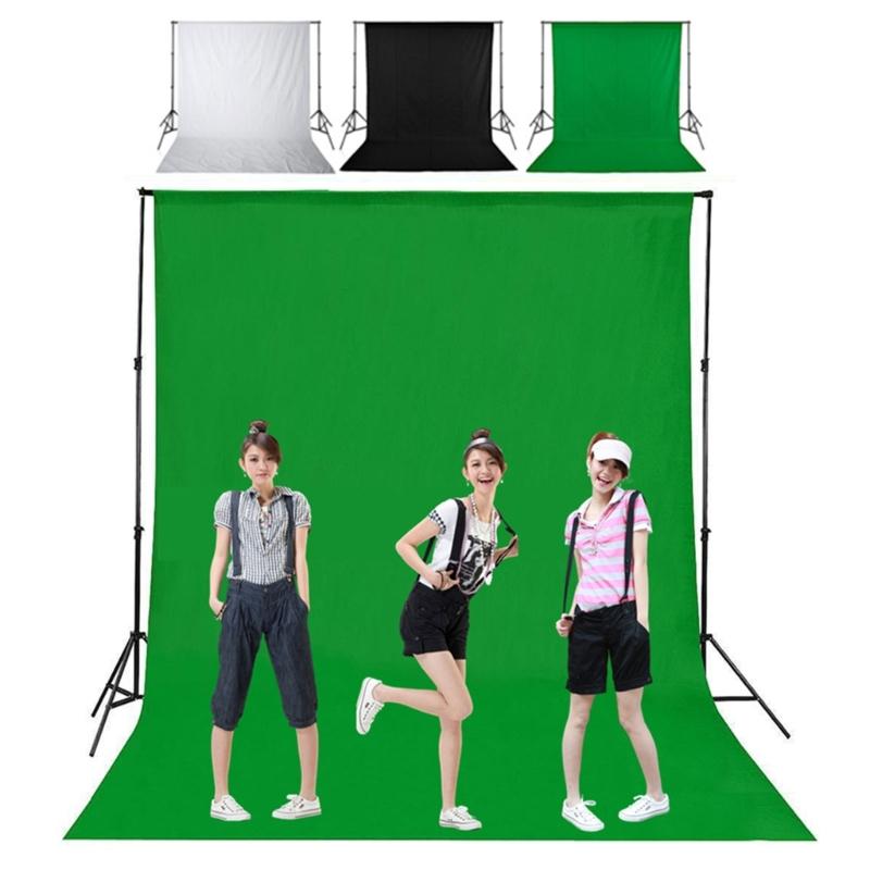 Фон для фотосъемки Гладкий муслиновый хлопок Хромакей Зеленый фон Ткань для фотостудии Видеопроекции