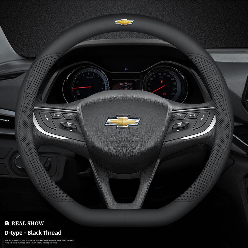 38см Наппа Кожа Антискользящая Чехол на Руль Автомобиля Для Chevrolet Spark Captiva Cruze Malibu Equinox Trax Camaro Blazer