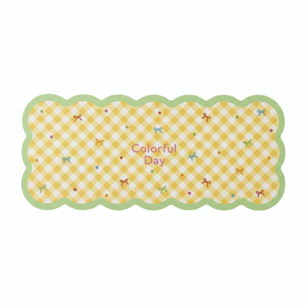 Gingham Mouse Pad Cute Table Blotter Table Cushion Desk Mat Students