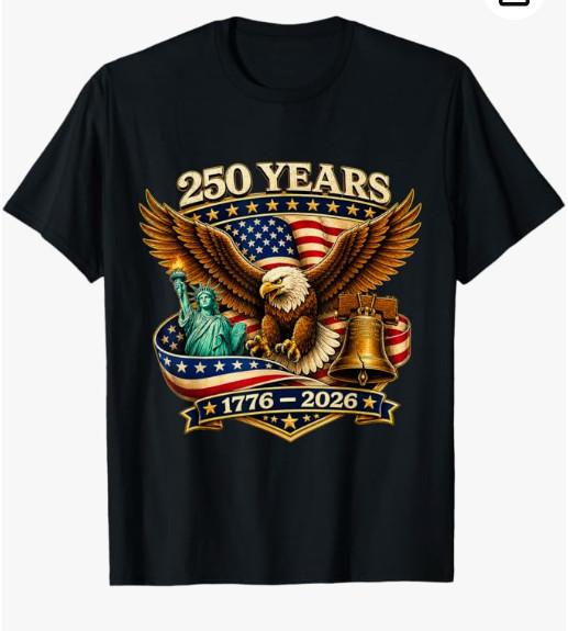 250-летие США Мужская Женская 250 Лет 250-летие Футболка