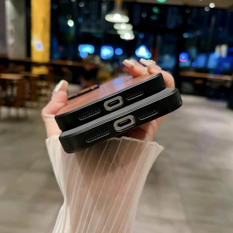 Роскошный матовый чехол из оленьей кожи для iPhone 11 12 13 14 15 16 Pro Max Plus X Xs Max XR, бампер, задняя крышка