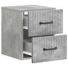Wall Mounted Nightstand Concrete Grey 34.5 x 33 x 40 cm