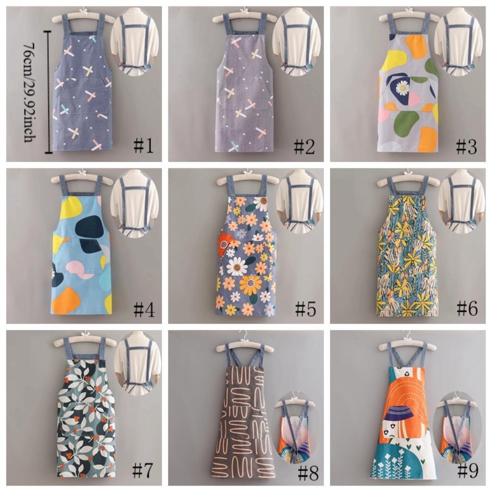 Thin Canvas Apron Stain Resistant Work Apron Cute Kitchen Apron  Kitchen