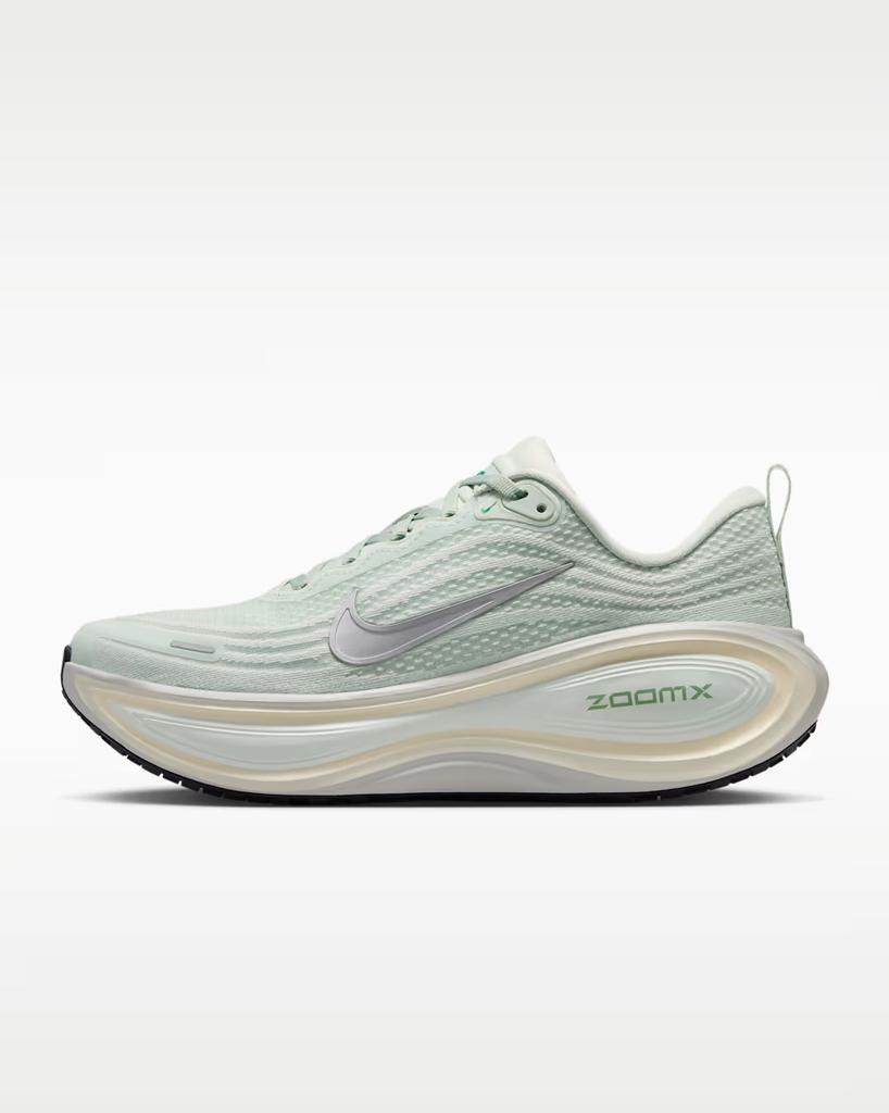 HV8154-004 Nike Vomero Plus Светло-серебристый/Едва зеленый (Женский)