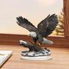 Акриловый Орнамент Орел Креативный Легкая Установка Привлекательный Аксессуар для Вечеринки Идеальный Подарок с Основой для Полки Декора Уголок Праздника
