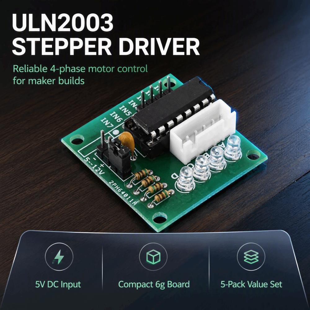5PCS 5V Operating Voltage ULN2003 Driver Module Step Motor Driver Board For 28BYJ-48 Motor