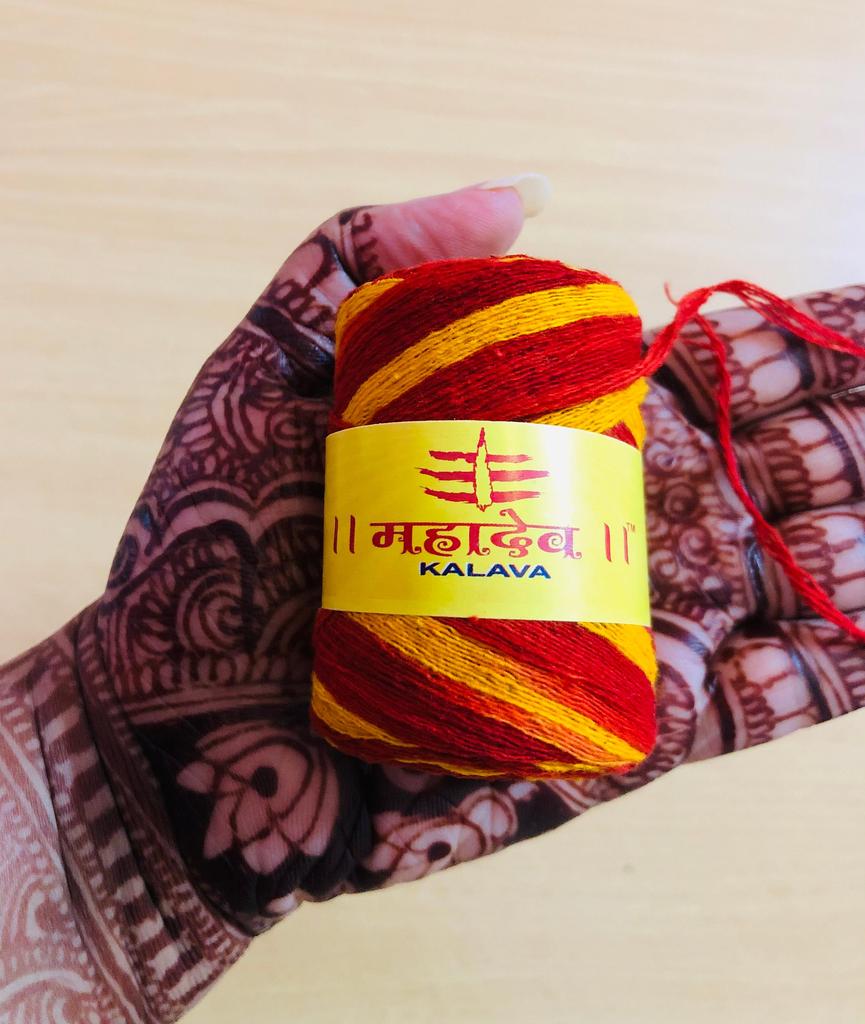 Pure Cotton Moli Kalawa, Hindu Pooja Sacred Thread