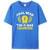 Bead Tug-O-War Champion Funny Saying Humor Men Women 100% Cotton T-Shirt Tees Tops
