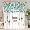 2PCS- Islamic - Ramadan Blessing Printed Curtain - Polyester Material, Suitable for Bedroom Living Room
