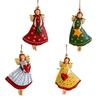Antique Style Metal Angel Hanging Decoration Festival DIY Craft Holiday Hanging Decors Gift For Christmas Season