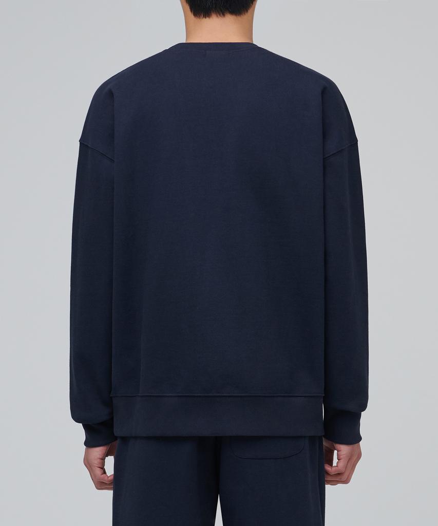 MUSINSA STANDARD Heavyweight Oversized Sweatshirt [Navy]