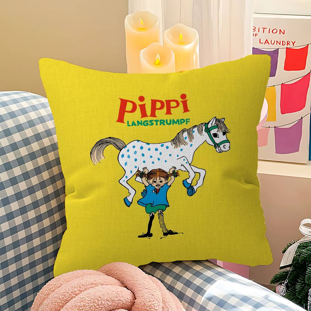 PPippi Longstocking Pillow Cover Design cushion Cover decor Holiday Decorati