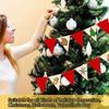20/30 DIY wooden triangle banner, blank wood chip hanging, suitable for home, Halloween and Christmas crafts