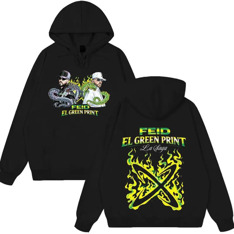 Худи с принтом рэпера Feid Ferxxo Tour Мужское Wo