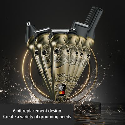Новая полностью металлическая машинка для стрижки волос, многоцелевой набор, мытье всего тела, ножницы для бритья, удаление волос в носу и бакенбардов