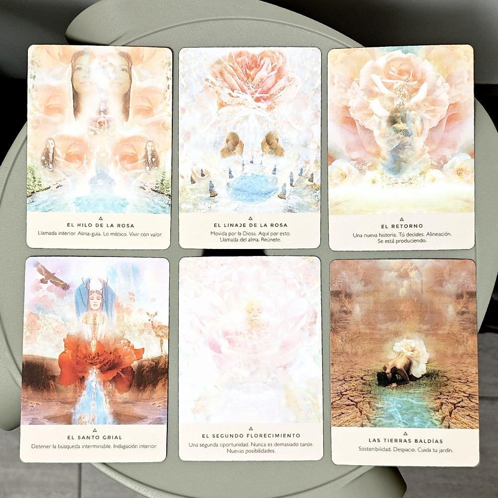 10,4*7,3 см Rose Oracle испанский выпуск 44 шт. карты Oracle