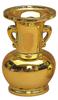 Gold Flower Vase [5.5 Inches]  Buddhist Altar Supplies, Home Memorial Supplies, Urn Use
