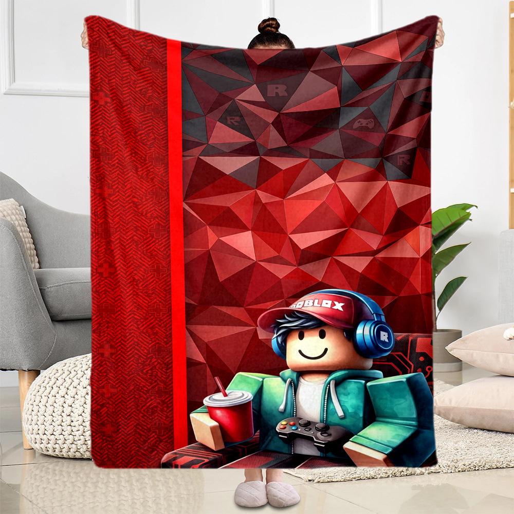 Roblox 63 Blanket Soft & Cozy Great for Couch Sofa Seaside Four Seasons Universal Digital Print Gift for Travel Home Birthdays