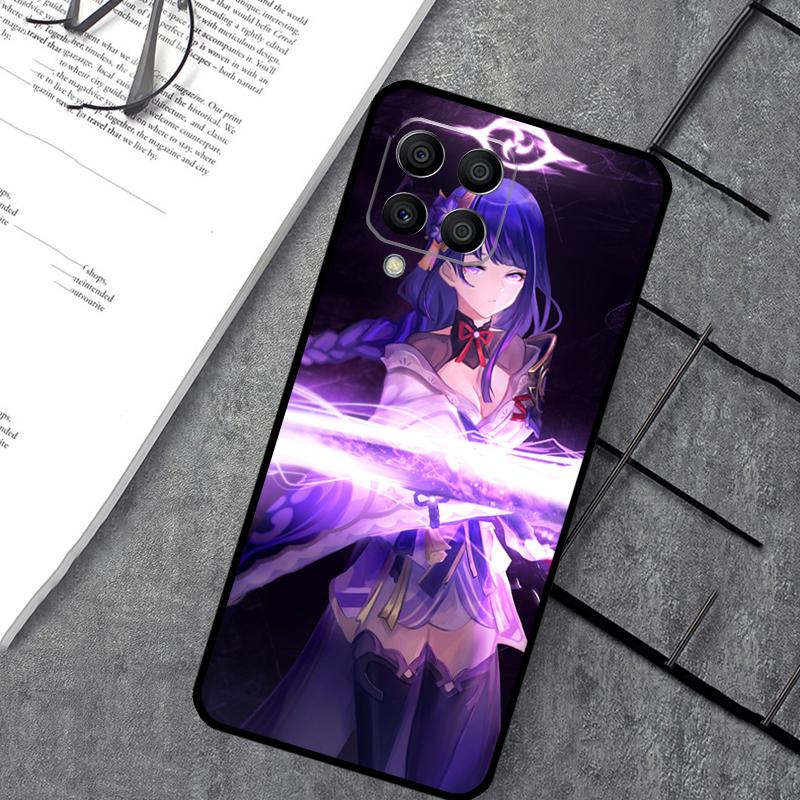 Чехол Genshin Impact Райдэн Сигун Баал для Samsung Galaxy M54 M32 M52 M15 M11 M12 M13 M14 M06 M16 M36 M56 M31 M53 M35 M55 M34