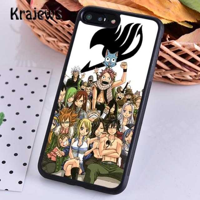 Чехол для телефона Krajews Fairy Tail аниме Манга для iPhone 14 5 6s 7 8 plus X XR XS 11 12 13 pro max Samsung Galaxy S21 S22ultra