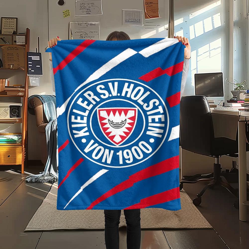 1PC Holstein Kiel Print Flannel Blanket, High quality Comfortable for All Seasons, Home Decor, Warmth and Comfort, Perfect for Christmas Gifts