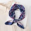 Fashion Silk Square Scarf For Women 60cm Satin Neck Hair Tie Band Bag Warp Soft Office Neckerchief Hijab Female EMA