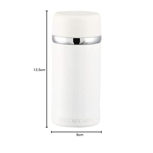 Pearl Metal My Cafe Compact Mug, White, 200ml, HB-4858