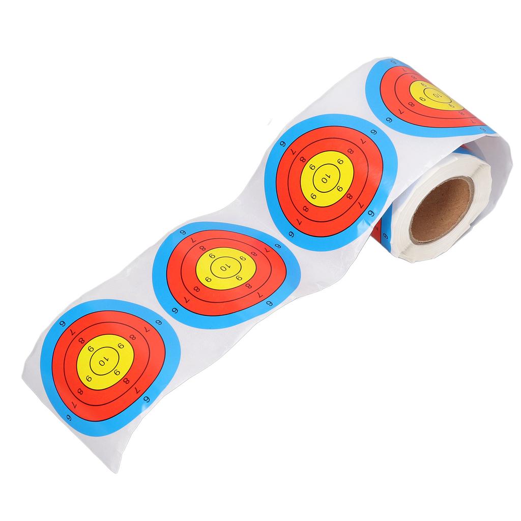 3 Inches Self Adhesive Target Stickers 200 Sheets Shooting Splatter Target Stickers Roll for Archery Training