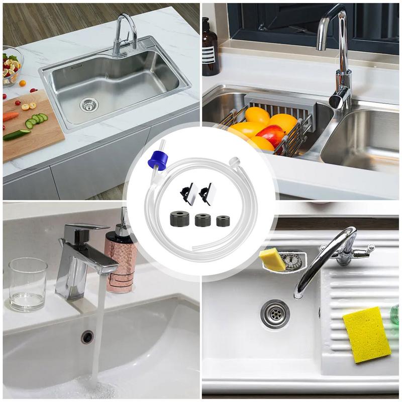 Under Counter Soap Extension Tube Kit Silicone Kitchen Sink Dish Soap Dispenser Hose Long Bathroom Shampoo Tube For Home Hotel