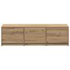 TV Cabinet with LED Artisan Oak Finish 140 x 34 x 40 cm Particleboard
