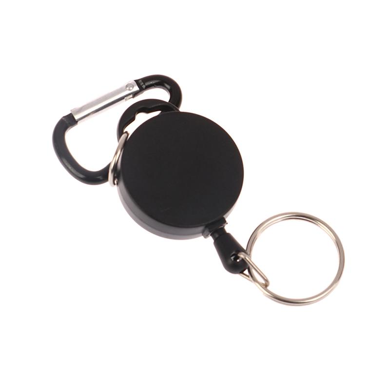 Выдвижная катушка для бейджа для карточки с именем, металлическое выдвижное кольцо для ключей