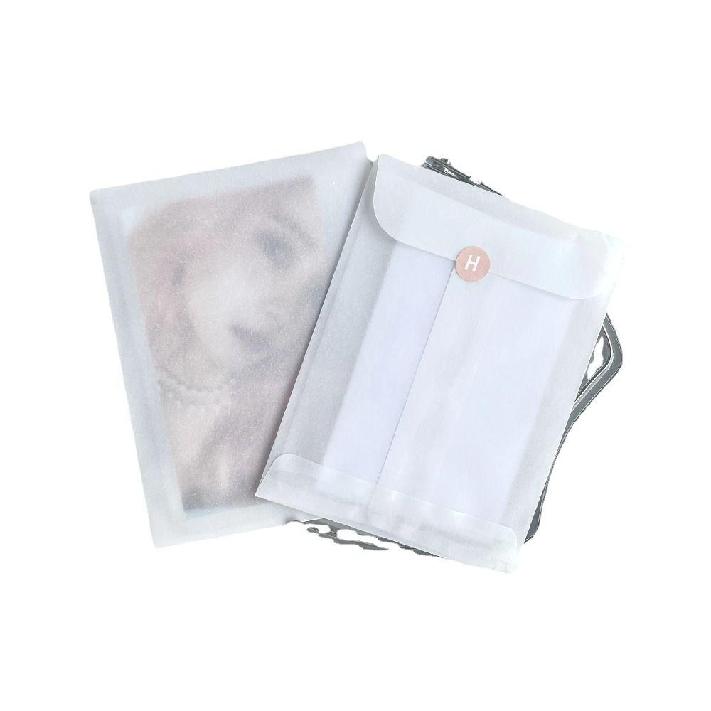 50pcs Transparent Mini Packing Envelope Bags Sulfuric Acid Paper Jewelry Packing Bags Small Stamps