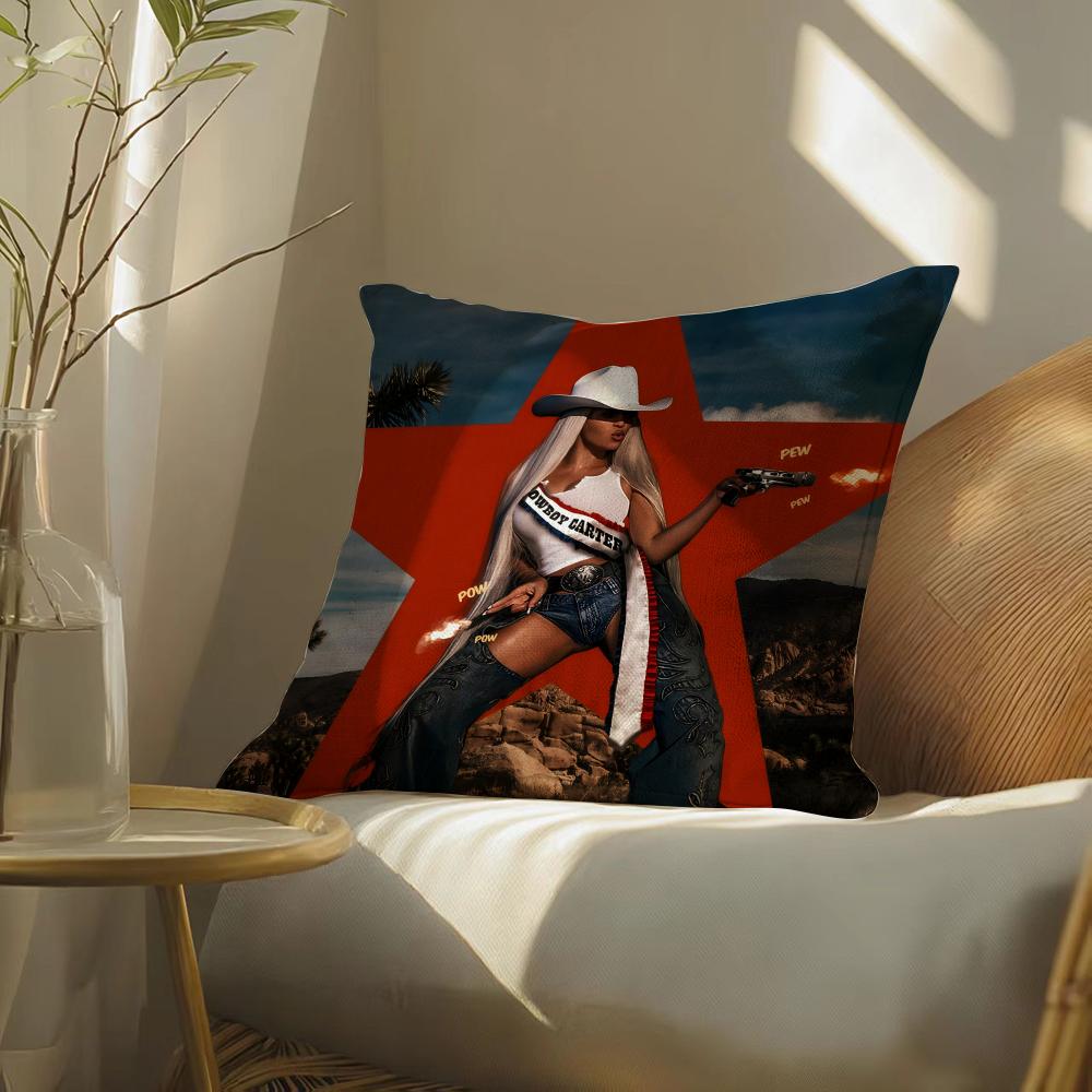 Singerb-Beyonce Pillow Case Pillowcase, Double-Sided Printed, Sofa Cushion, Bedroom Headboard