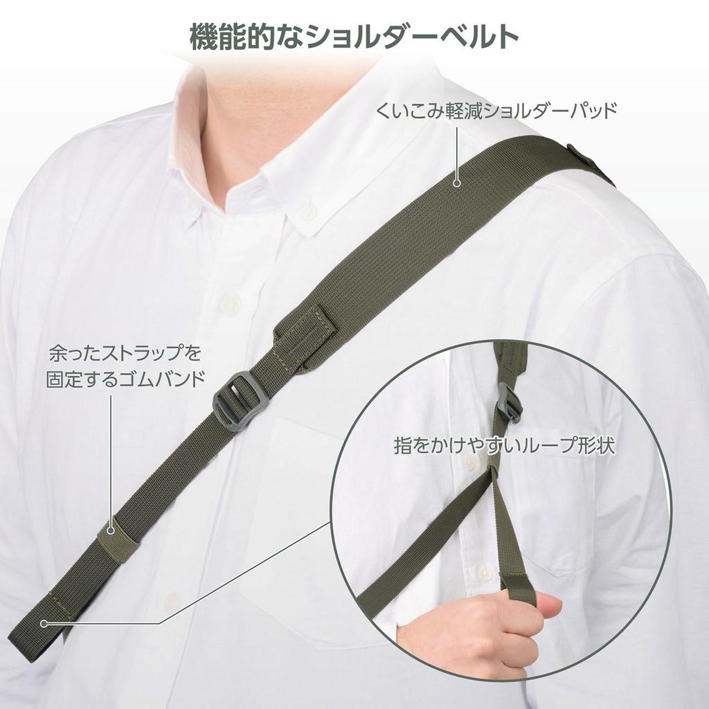 HAKUBA Camera Bag Plus Shell Stream Shoulder Pouch AZ Olive Lightweight for everyday use 4977187005936 Water-repellent AMZSP-STSPOV