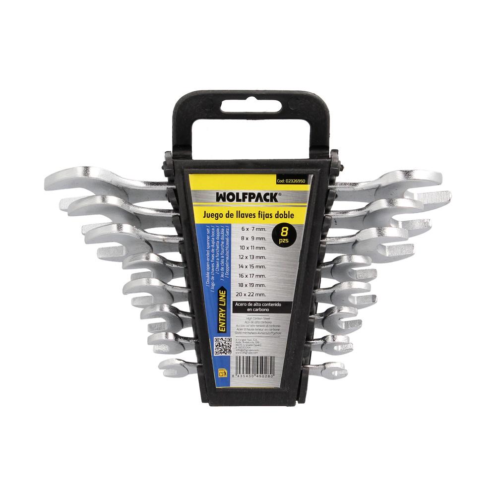 Wolfpack 8-Piece Open-End Wrench Set