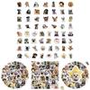 60pcs Emoji Dog Waterproof Graffiti Stickers Notebook Water Bottles Cases Phone
