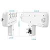 Household 4 Way Electrical Plug Smart Plug Outlets Power Board Adapter Surge Protector USB Socket