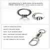 Fishing Accessories Lure Connecting Ring Jig Connector Oval Split Rings Bearing Swivel Snap Rolling