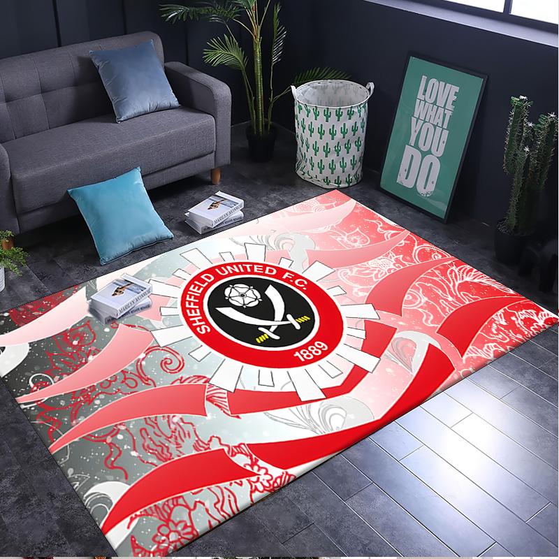 1PC rug Sheffield Team Crest Carpet, Chair Rug,Area Rug for Office Bedroom living rooms bedroom, Doormat decor Christmas fan gifts