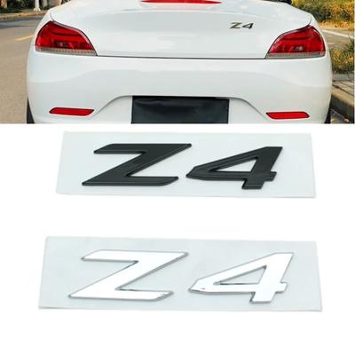 3D ABS клей хром черный логотип Z4 эмблема буквы задний багажник автомобиля значок наклейка для E85 E89 G29 Z4 наклейка аксессуары